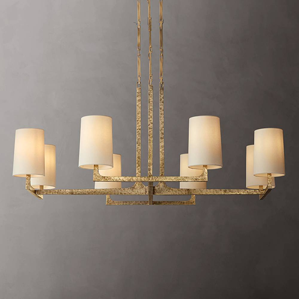 Wright Simplicity Forged Square Chandelier 48"