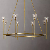 Torche Sculpted Glow Round Chandelier 46"