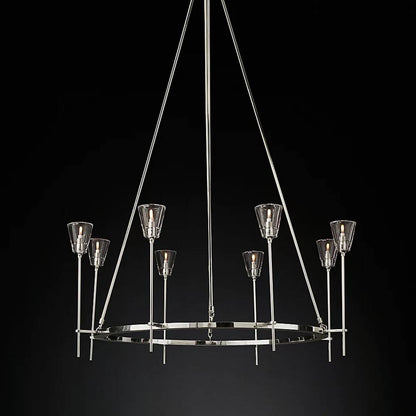 Torche Sculpted Glow Round Chandelier 46"