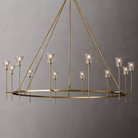 Torche Sculpted Glow Round Chandelier 70"
