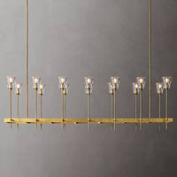 Torche Sculpted Glow Rectangular Chandelier 67"