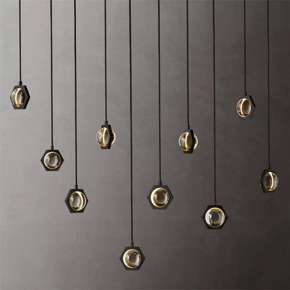 Eclatant Celestial Orbit Linear Chandelier 72"