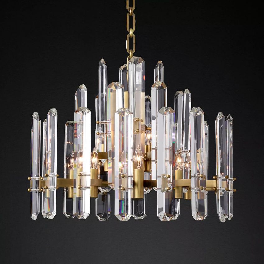 Monclair Radiant Crystal Round Chandelier 24"