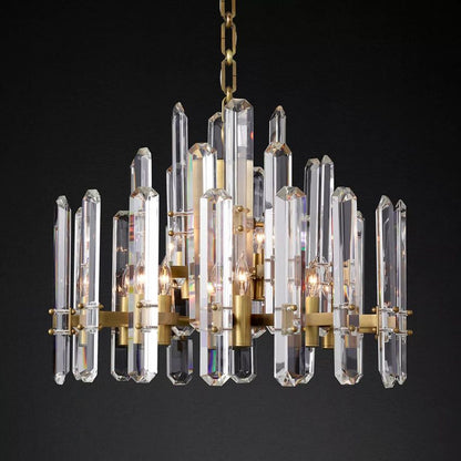 Monclair Radiant Crystal Round Chandelier 24"