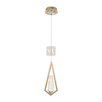 Geometric Crystal Drop Chandelier