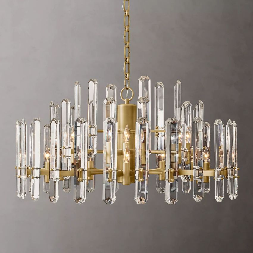 Monclair Radiant Crystal Round Chandelier 36"