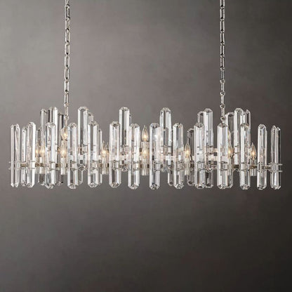 Monclair Radiant Crystal Linear Chandelier 54"