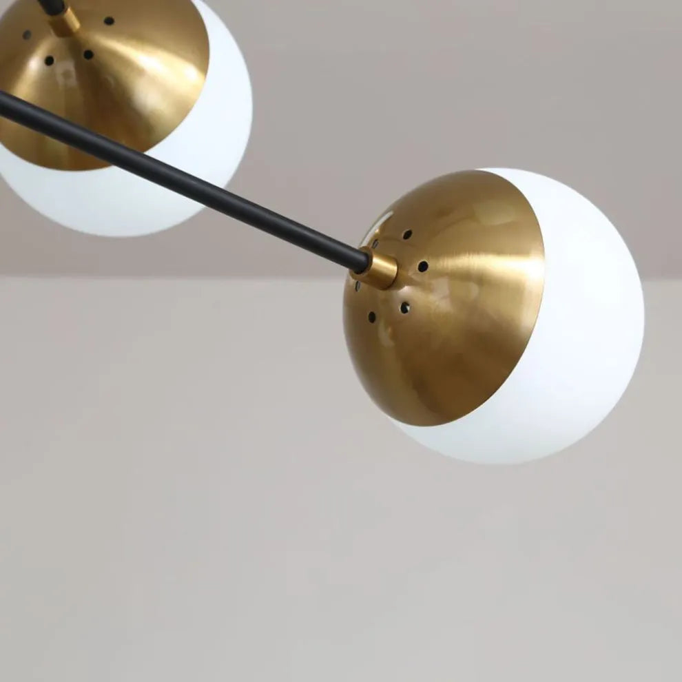Chandelier – Multi Globe Metal/Glass Light