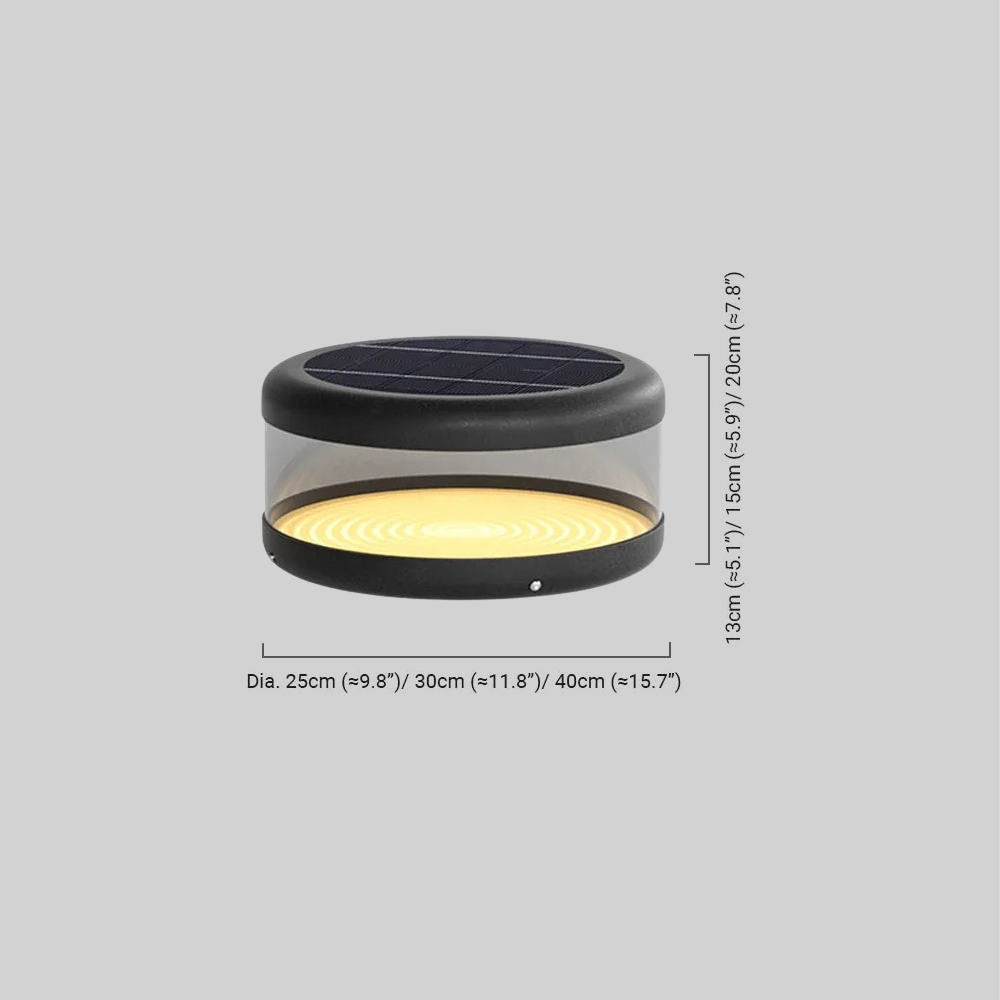 drainpangolin Irondale Modern Black Outdoor Pathway Lights Metal Acrylic Cylindrical Lamps