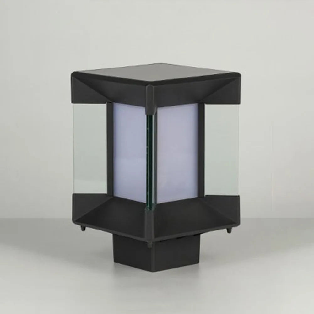 Modern Pathway Lights - Black Metal Rectangular/Square Design for Garden