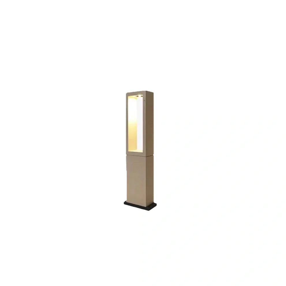 Modern Metal Outdoor Path Light - Gray
