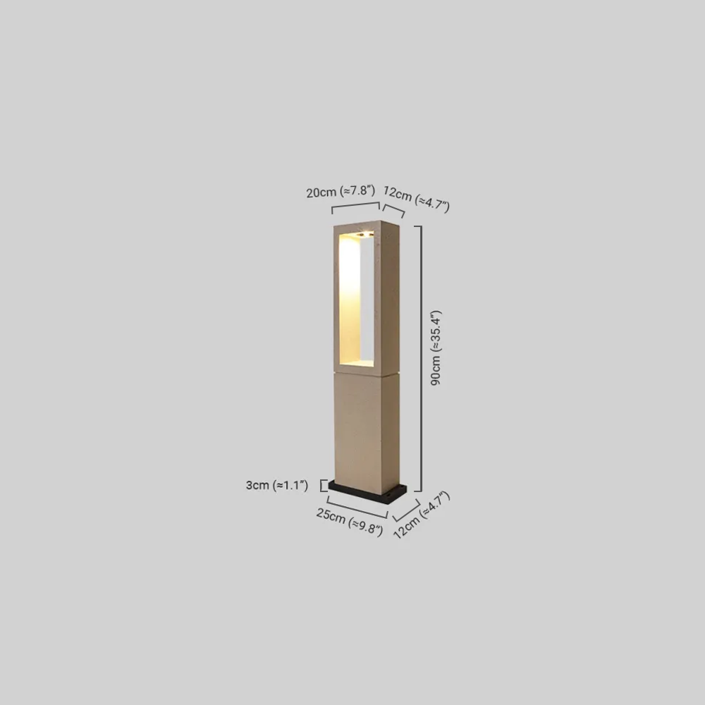 Modern Metal Outdoor Path Light