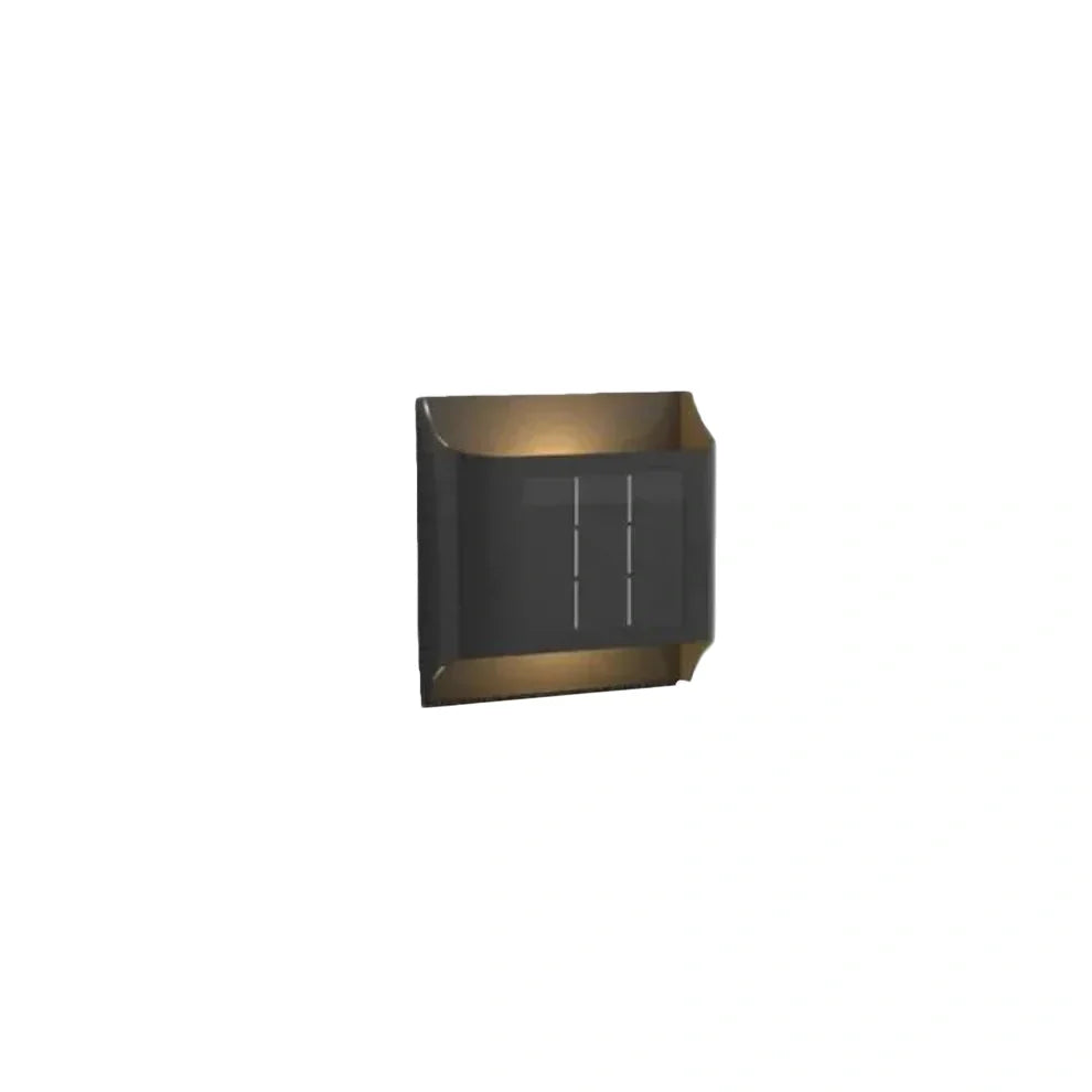 Modern Solar Sensor Wall Lamp – Black