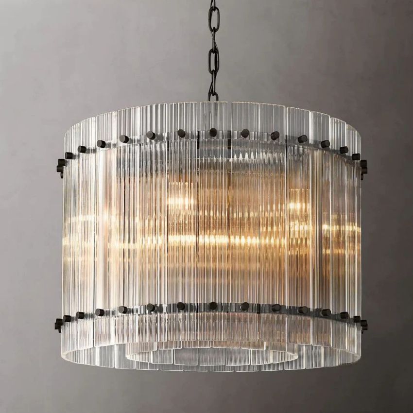 San Marco Vintage Glass Round Chandelier 22"