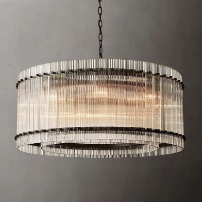 San Marco Vintage Glass Round Chandelier 37"