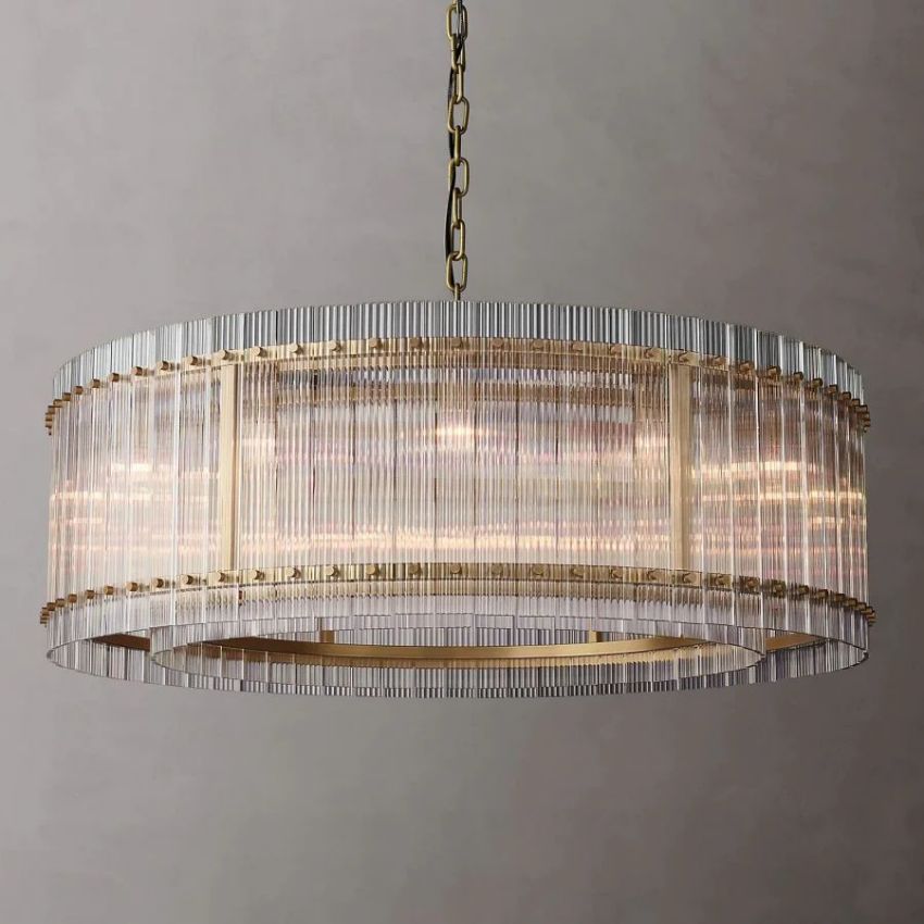 San Marco Vintage Glass Round Chandelier 48"