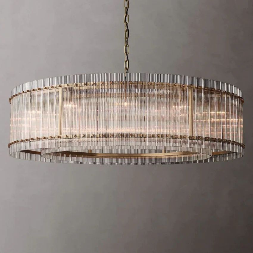 San Marco Vintage Glass Round Chandelier 60"