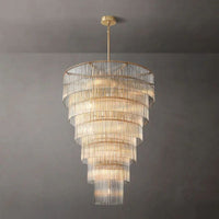 Amadeo Prismatic Array Grand Glass Chandelier 36"
