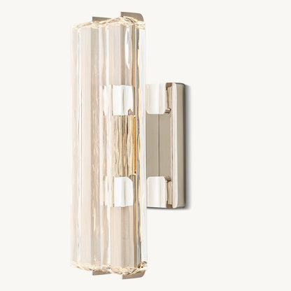 Audubon Sculpt Crystal Double Wall Sconce