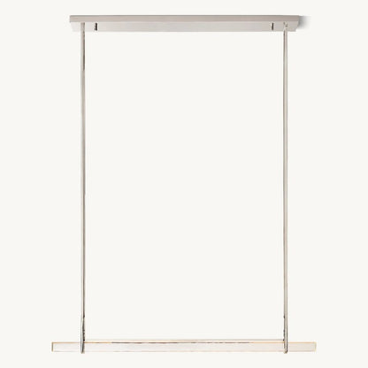 Audubon Sculpt Crystal Single Bar Linear Chandelier 60"