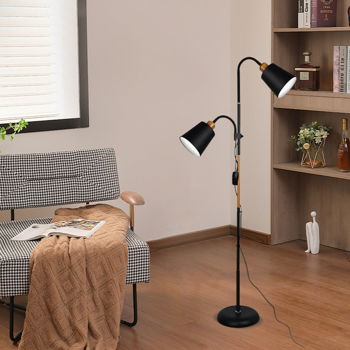 Modern Double Head Floor Lamp
