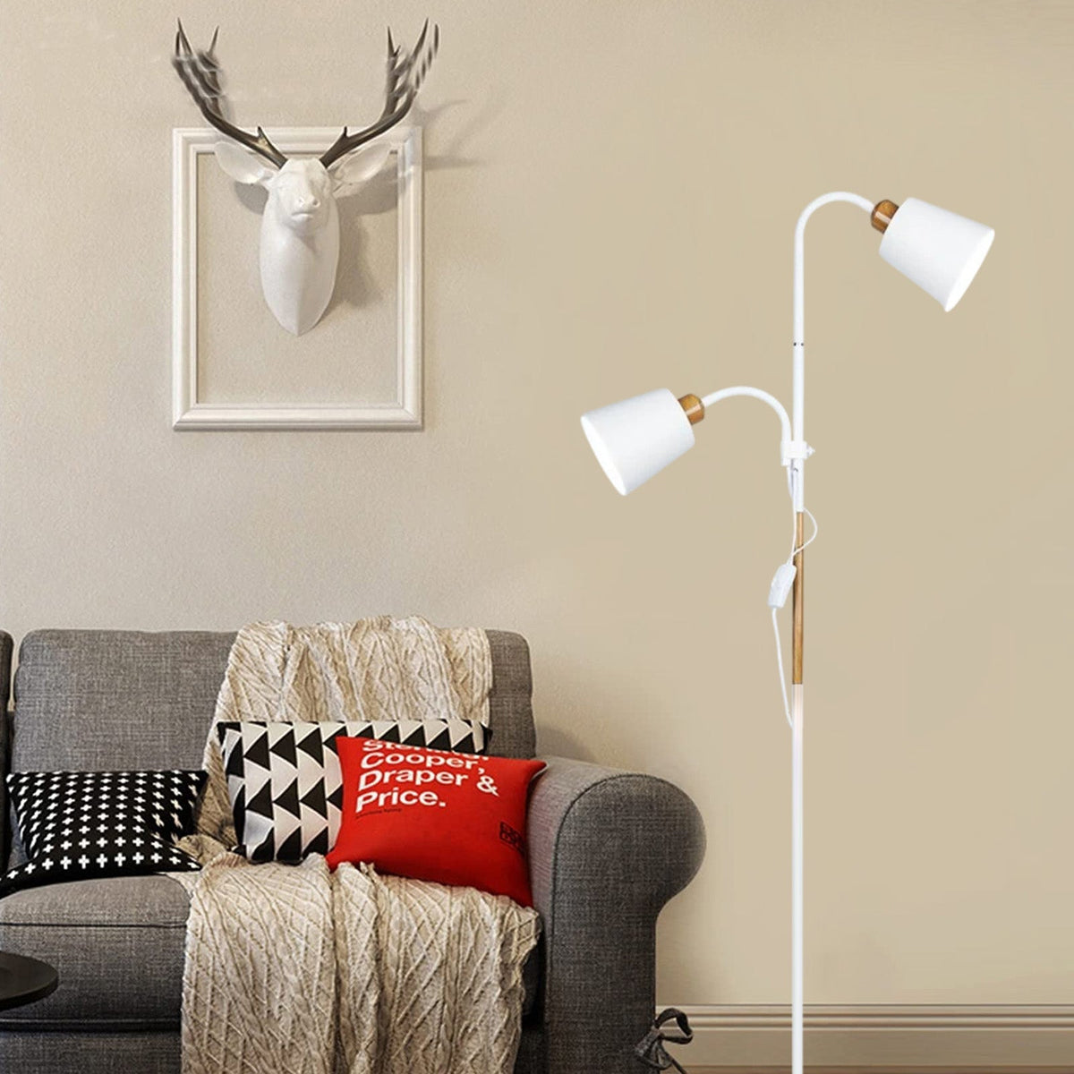 Modern Double Head Floor Lamp