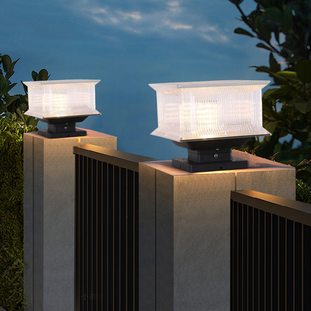 Modern Rectangular LED Outdoor Pillar Light for garden