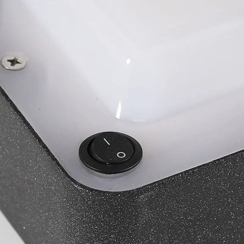 Arcato Modern Rectangular Solar Bollard Light