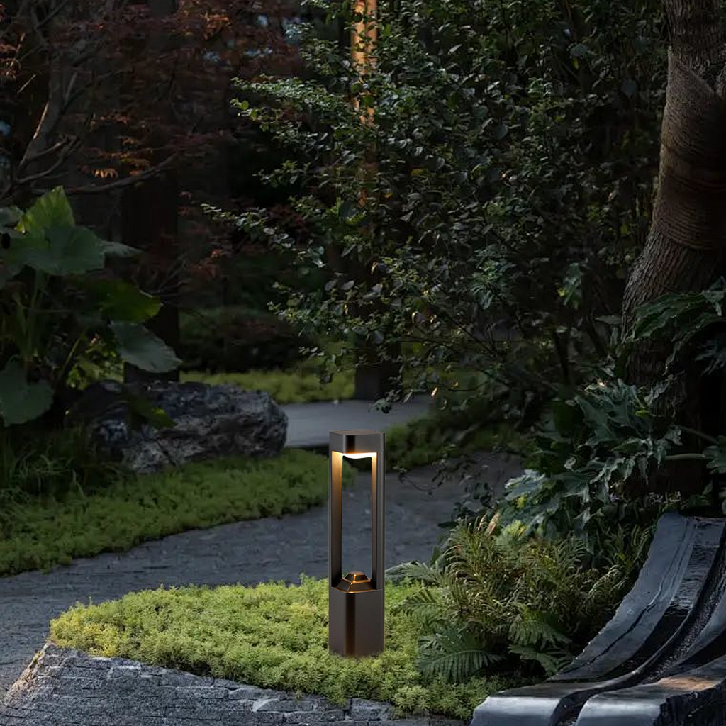 Modern Rectangular Bollard Light