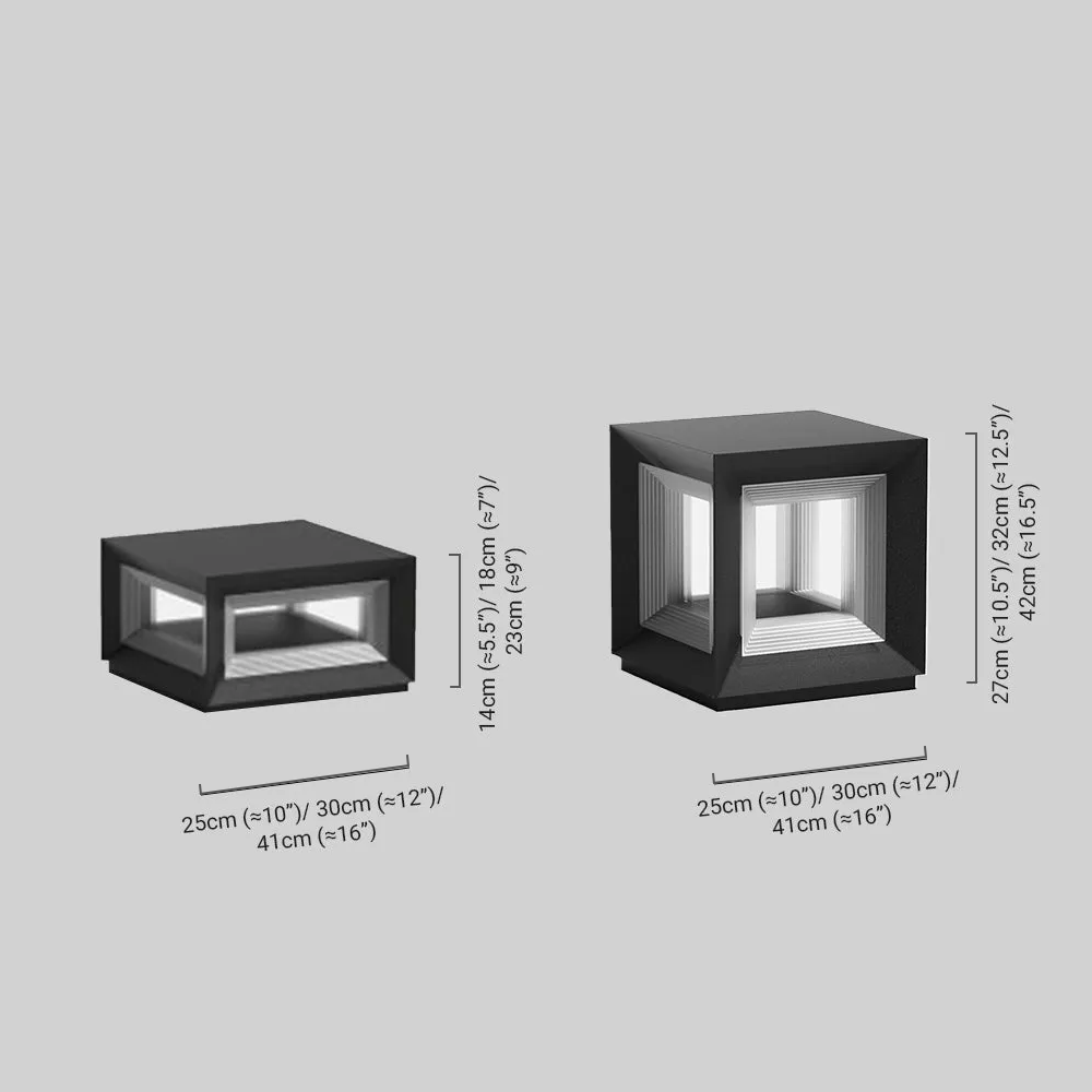 Arcato Modern LED Outdoor Pillar Lights