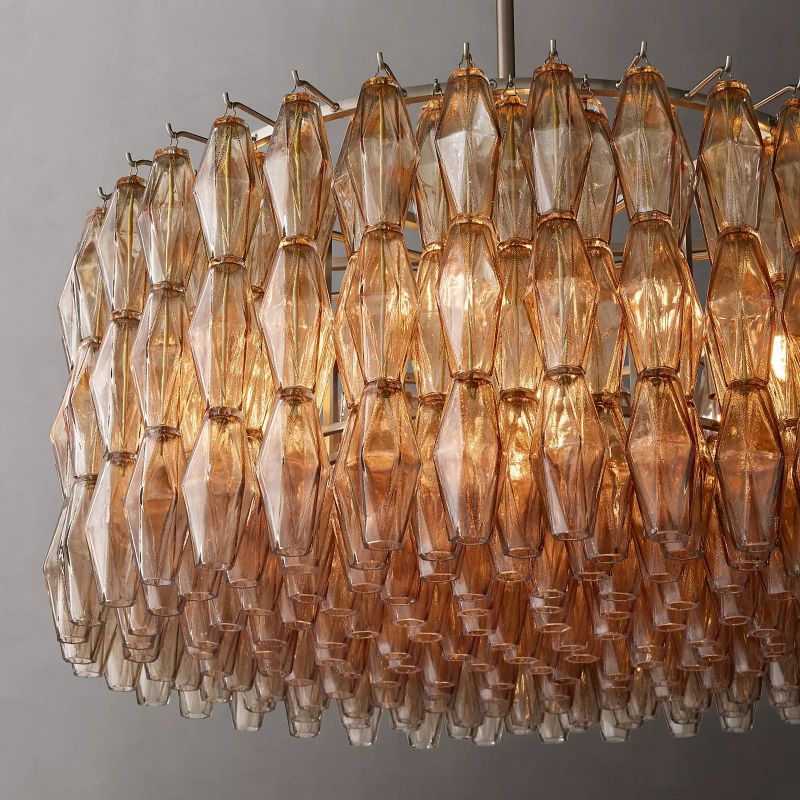 Chiara Murano Glass Round Chandelier 37"