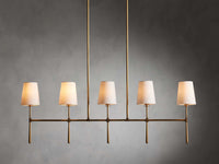 Rhodes Midcentury Torch Linear Chandelier