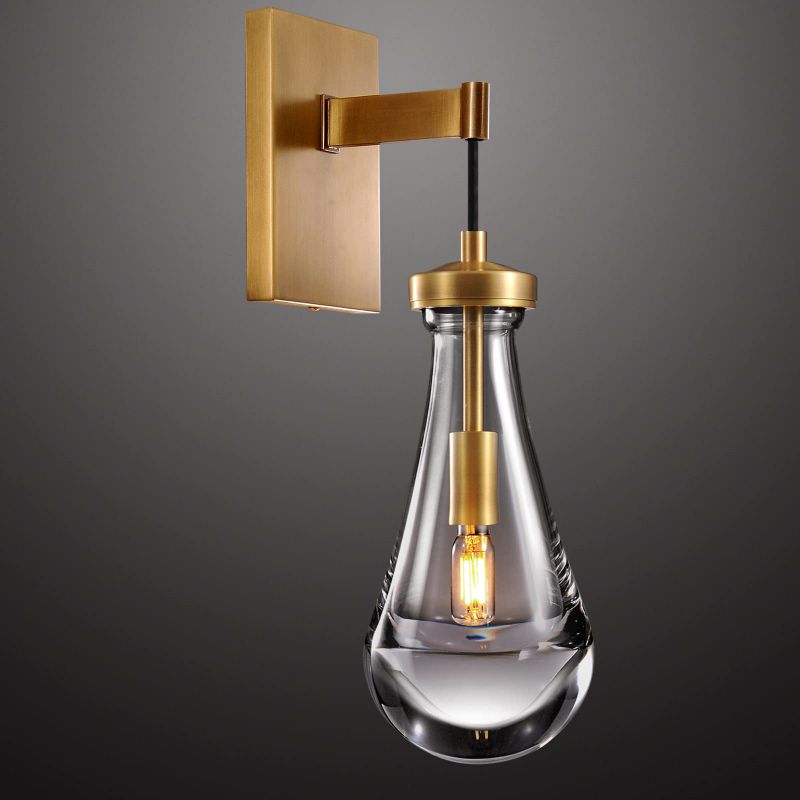 Rain Aura Glass Wall Sconce