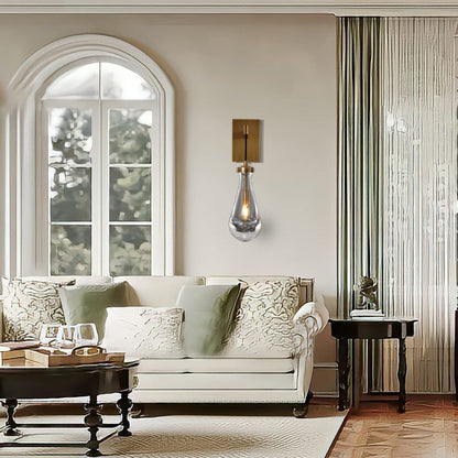 Rain Aura Glass Wall Sconce