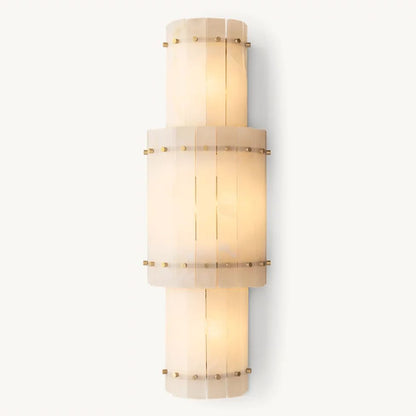 San Marco Vintage Alabaster Round Wall Sconce