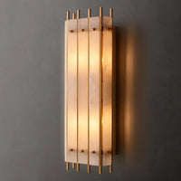San Marco Vintage Alabaster Rectangular Wall Sconce