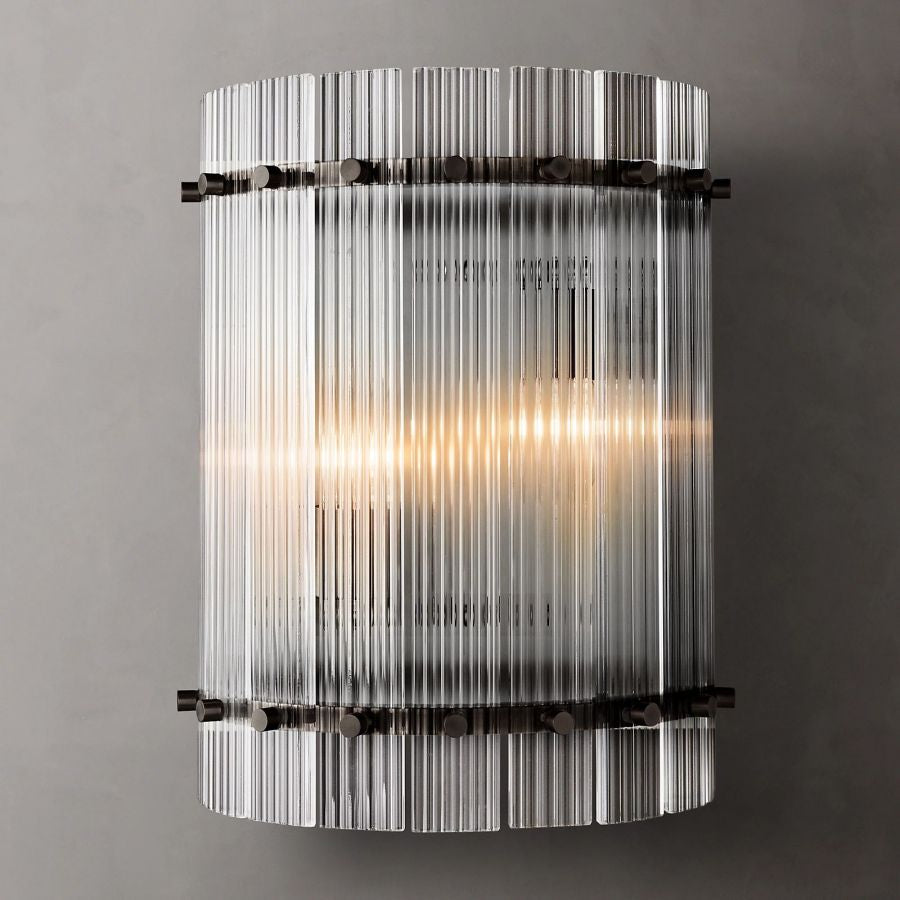 San Marco Vintage Glass Round Wall Sconce