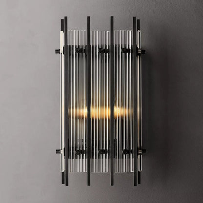 San Marco Vintage Glass Rectangle Wall Sconce