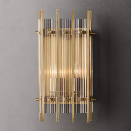 San Marco Vintage Glass Rectangle Wall Sconce