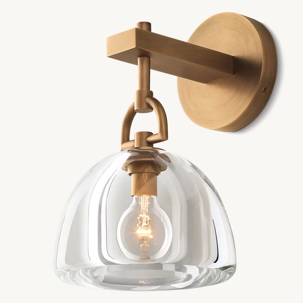 Botanist Crystal Dome Wall Sconce