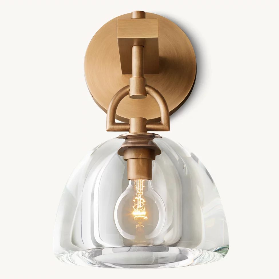 Botanist Crystal Dome Wall Sconce