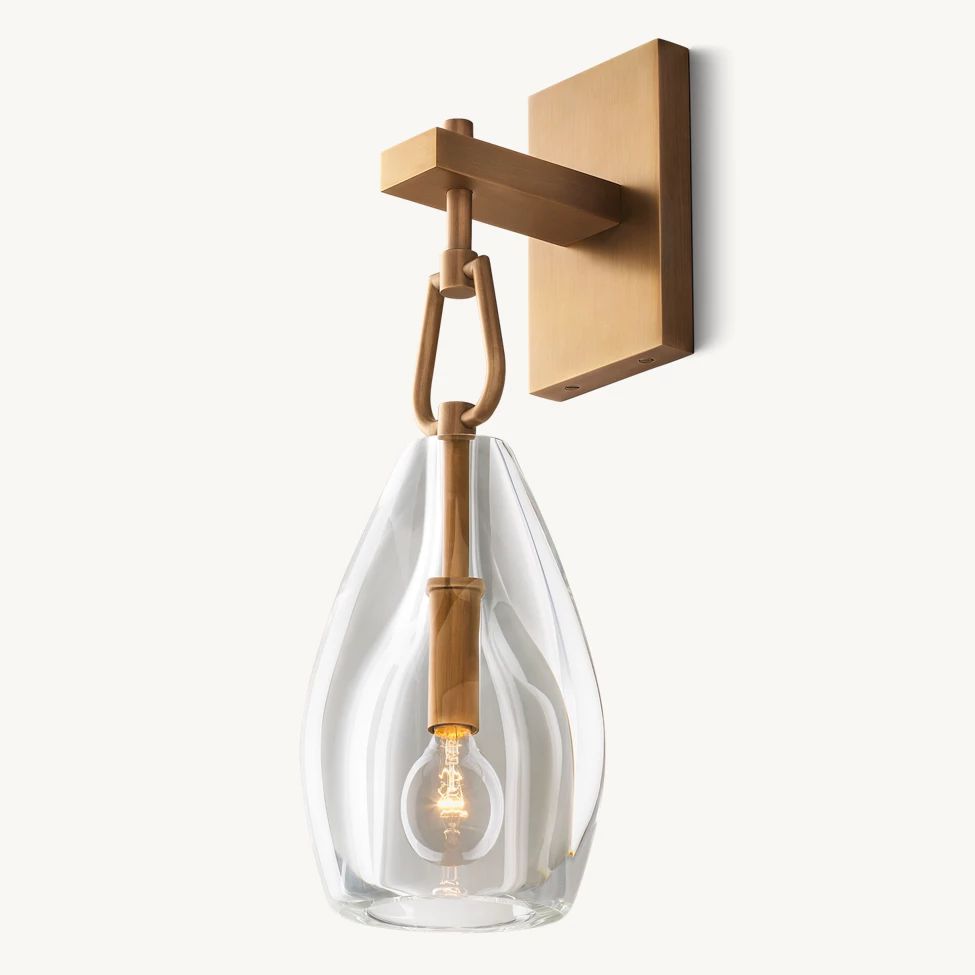 Botanist Crystal Flute Wall Sconce