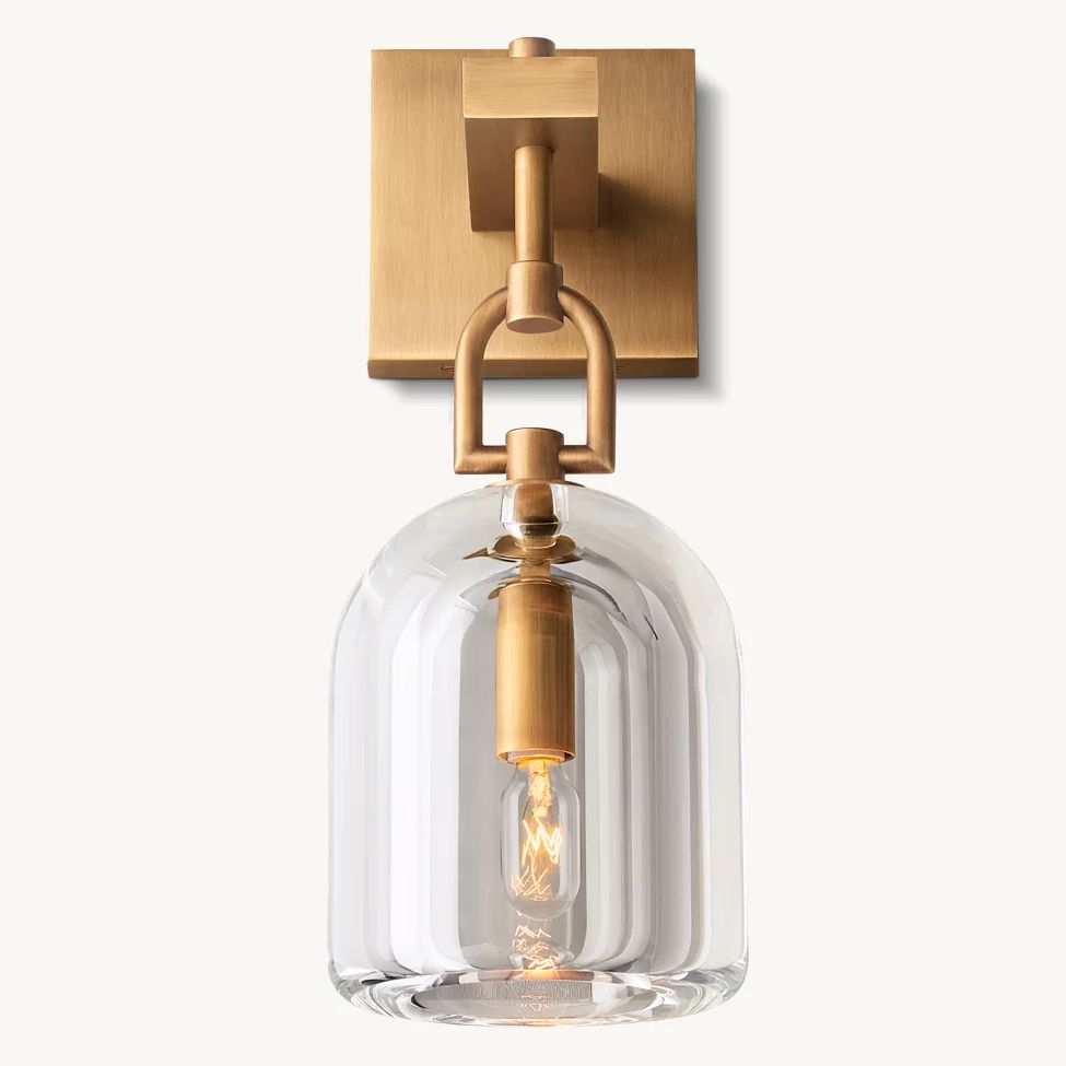 Botanist Crystal Cloche Wall Sconce