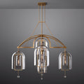 Fulcrum Blown Glass Round Chandelier 48"