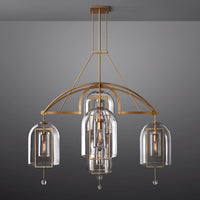 Fulcrum Blown Glass Round Chandelier 48"