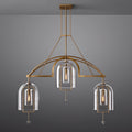Fulcrum Blown Glass Linear Chandelier 48"