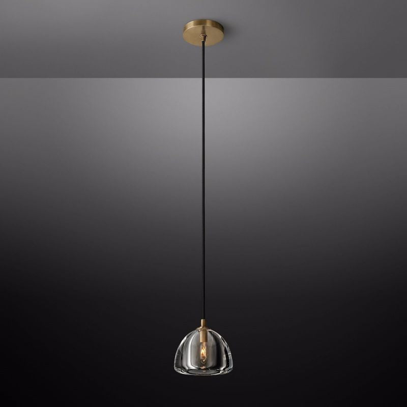 Hemisphere Delicate Crystal Pendant Light