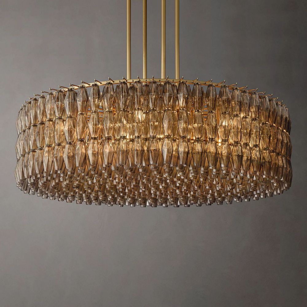 Chiara Murano Glass Round Chandelier 62"