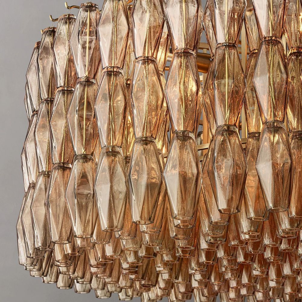 Chiara Murano Glass Round Chandelier 47"