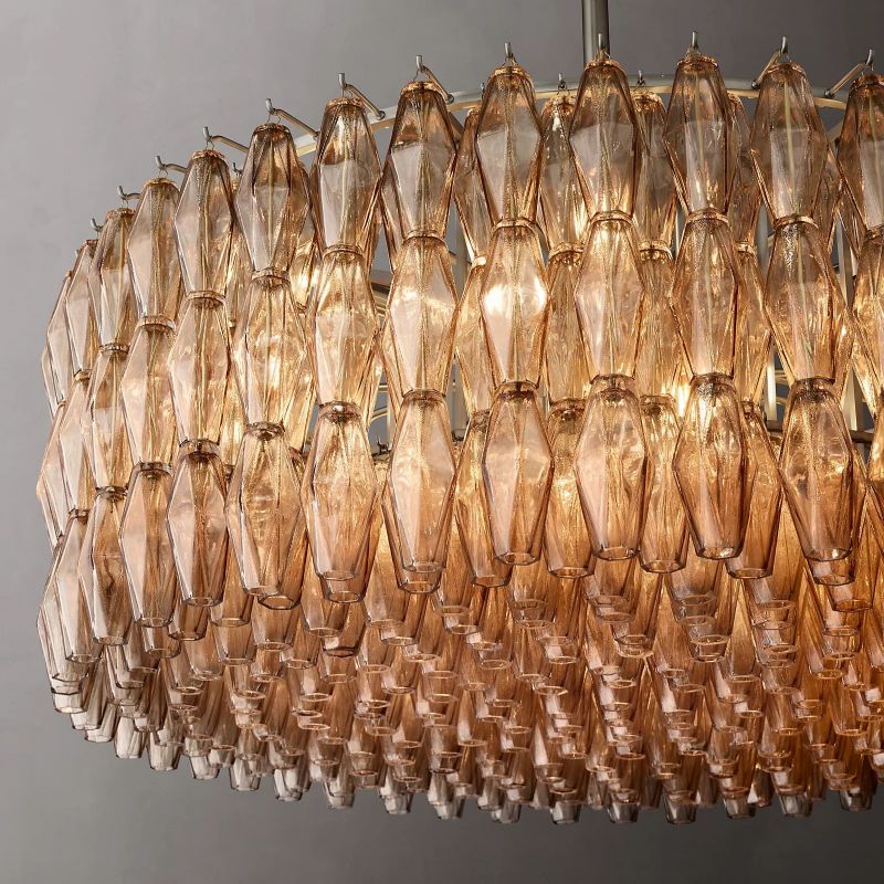 Chiara Murano Glass Round Chandelier 47"